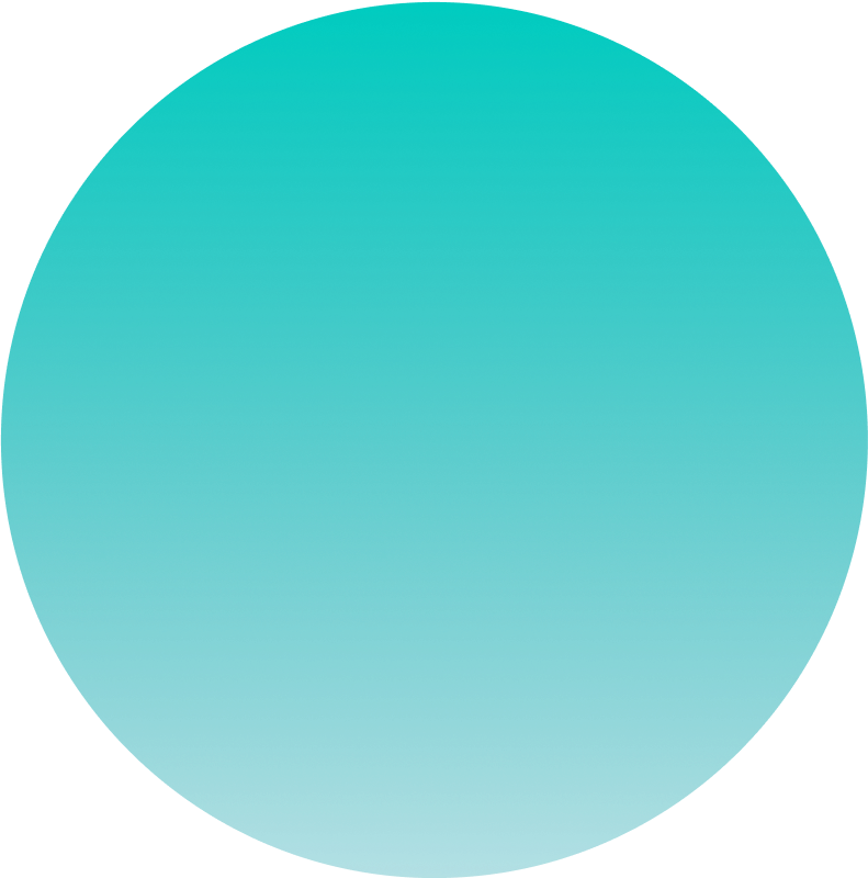 Icono de círculo turquesa.